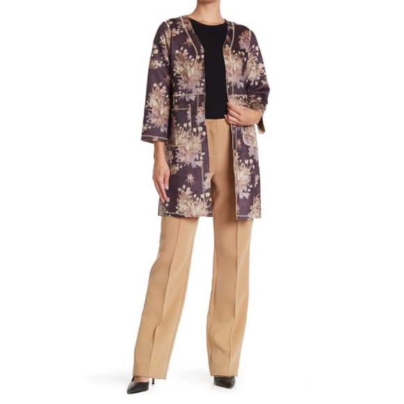 Chelsea & Theodore Jackets & Blazers - Chelsea & Theodore Printed Faux Suede Jacket